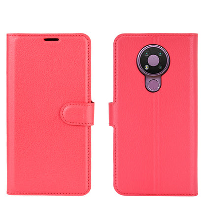 Litchi Grain Wallet Stand Leather Flip Protection Case for Nokia 3.4
