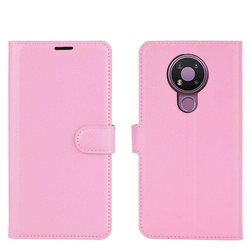 Litchi Grain Wallet Stand Leather Flip Protection Case for Nokia 3.4