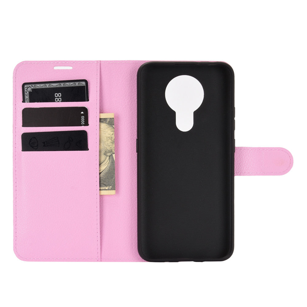 Litchi Grain Wallet Stand Leather Flip Protection Case for Nokia 3.4