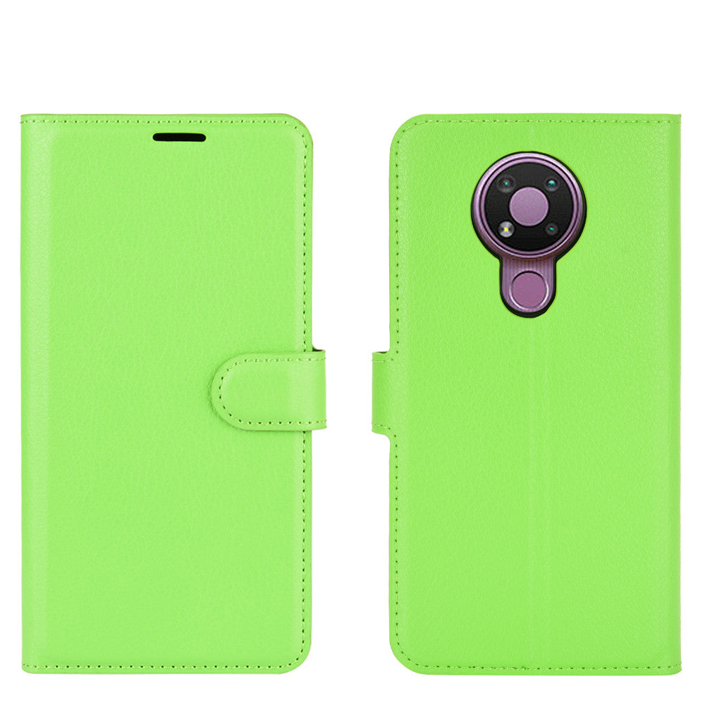 Litchi Grain Wallet Stand Leather Flip Protection Case for Nokia 3.4