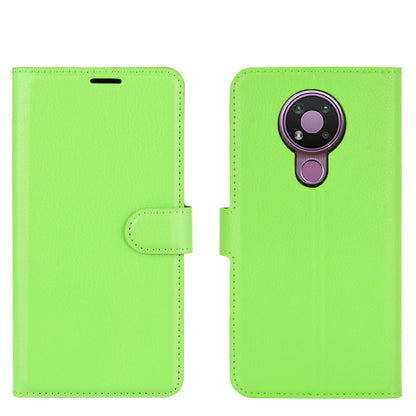 Litchi Grain Wallet Stand Leather Flip Protection Case for Nokia 3.4