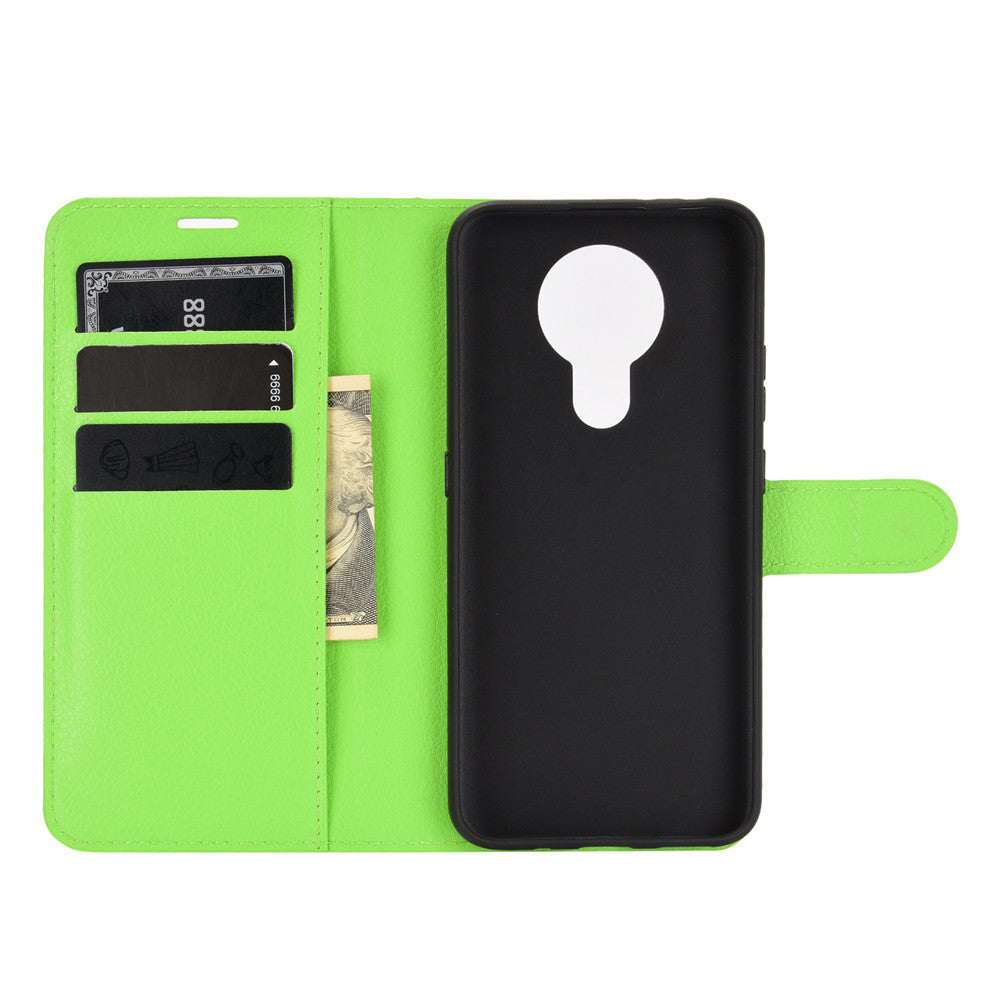 Litchi Grain Wallet Stand Leather Flip Protection Case for Nokia 3.4