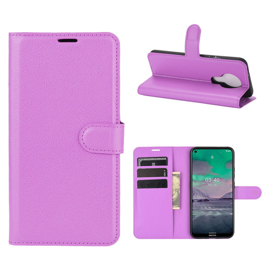 Litchi Grain Wallet Stand Leather Flip Protection Case for Nokia 3.4