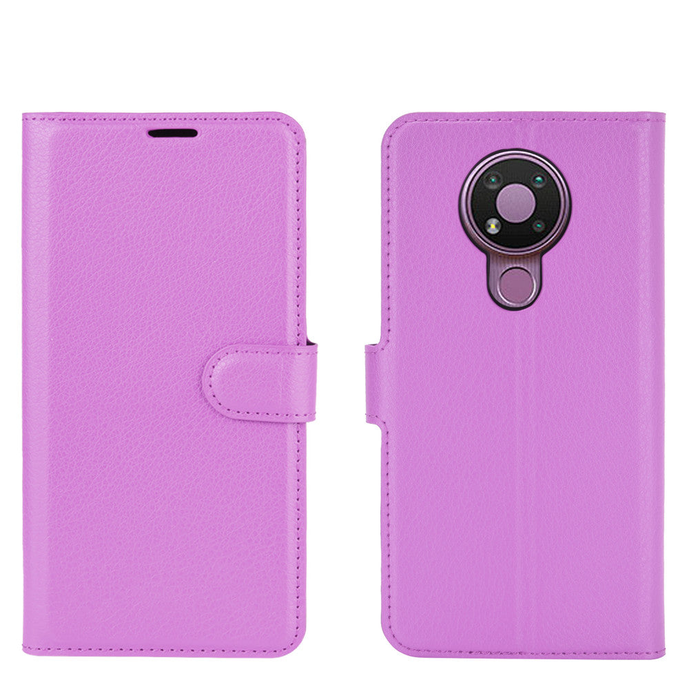Litchi Grain Wallet Stand Leather Flip Protection Case for Nokia 3.4