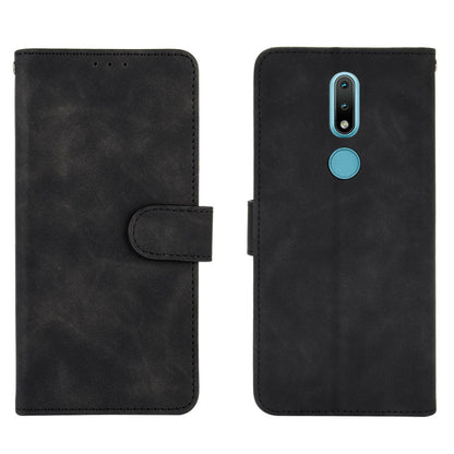 Skin-touch PU Leather Wallet Cell Phone Case for Nokia 2.4