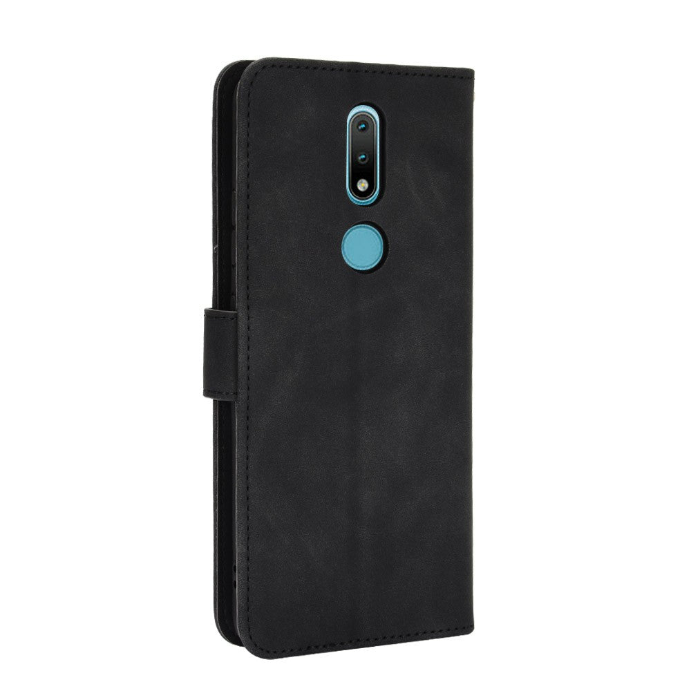 Skin-touch PU Leather Wallet Cell Phone Case for Nokia 2.4