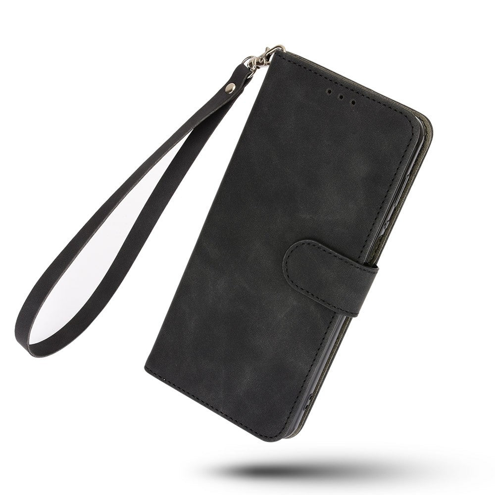 Skin-touch PU Leather Wallet Cell Phone Case for Nokia 2.4