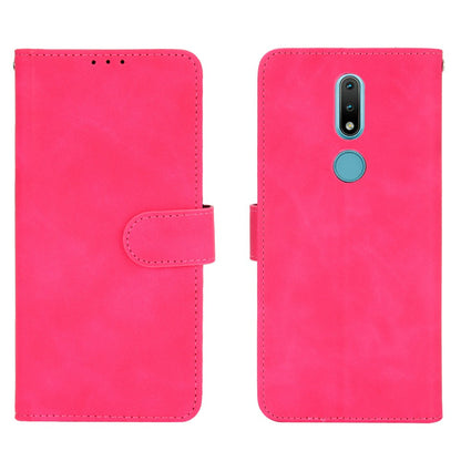 Skin-touch PU Leather Wallet Cell Phone Case for Nokia 2.4