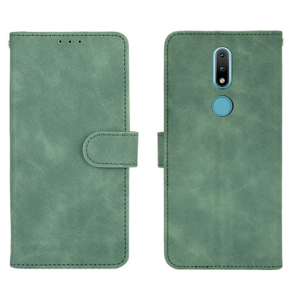 Skin-touch PU Leather Wallet Cell Phone Case for Nokia 2.4