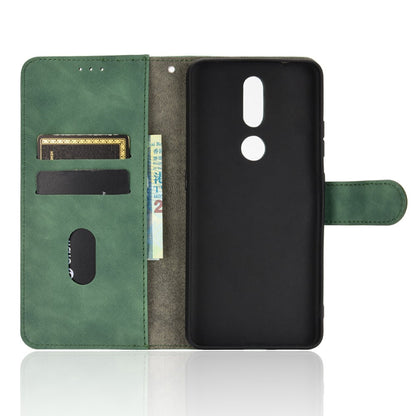 Skin-touch PU Leather Wallet Cell Phone Case for Nokia 2.4