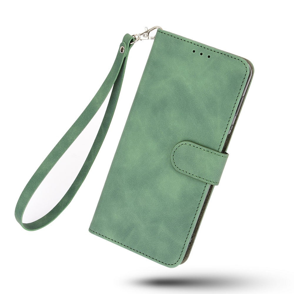 Skin-touch PU Leather Wallet Cell Phone Case for Nokia 2.4