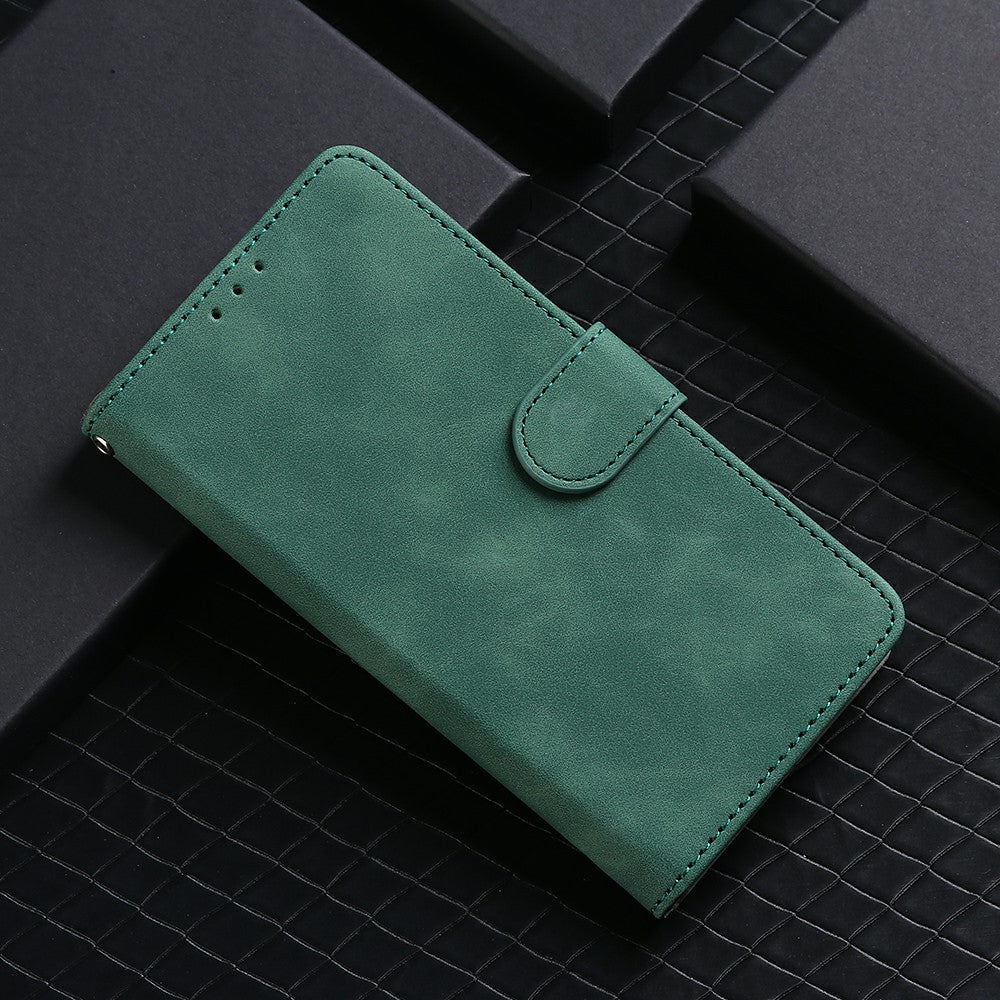 Skin-touch PU Leather Wallet Cell Phone Case for Nokia 2.4
