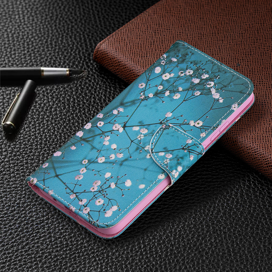 Pattern Printing Leather Wallet Protective Shell for Nokia 3.4