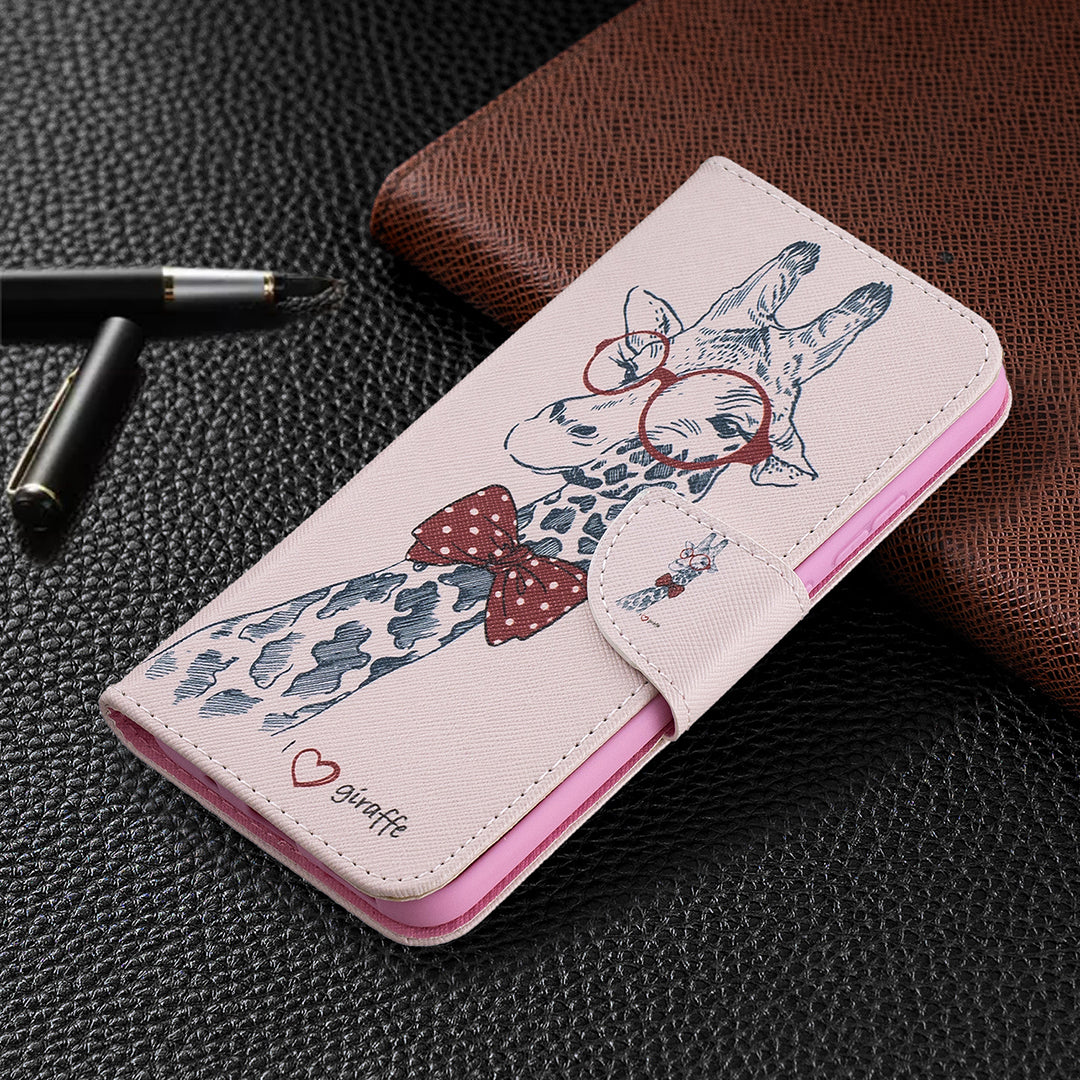 Pattern Printing Leather Wallet Protective Shell for Nokia 3.4