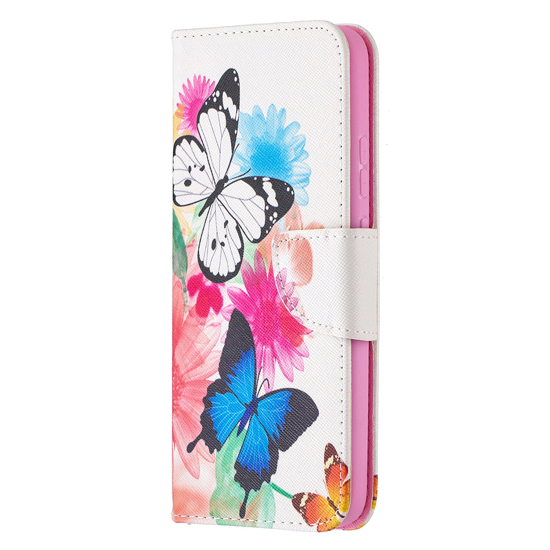 Pattern Printing Leather Wallet Protective Shell for Nokia 3.4