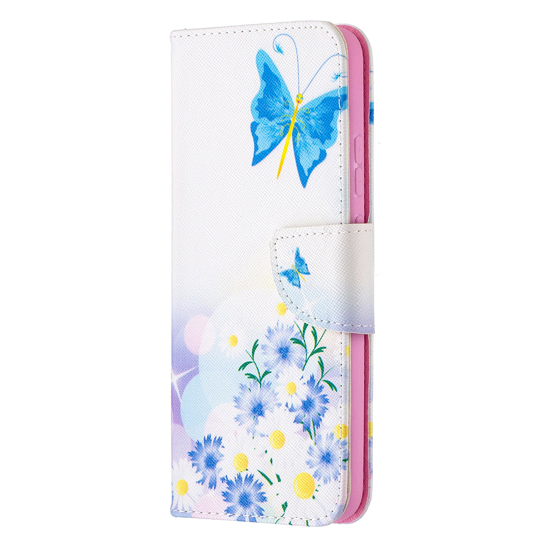 Pattern Printing Leather Wallet Protective Shell for Nokia 3.4