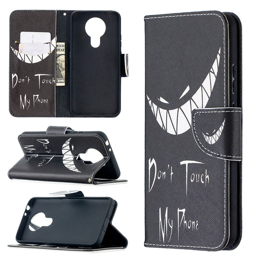 Pattern Printing Leather Wallet Protective Shell for Nokia 3.4