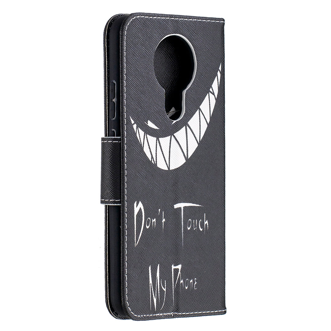 Pattern Printing Leather Wallet Protective Shell for Nokia 3.4