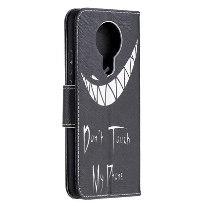Pattern Printing Leather Wallet Protective Shell for Nokia 3.4
