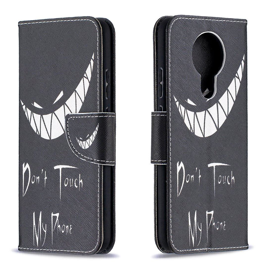 Pattern Printing Leather Wallet Protective Shell for Nokia 3.4