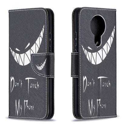 Pattern Printing Leather Wallet Protective Shell for Nokia 3.4