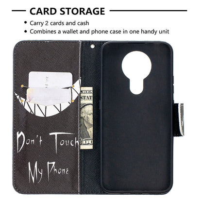 Pattern Printing Leather Wallet Protective Shell for Nokia 3.4