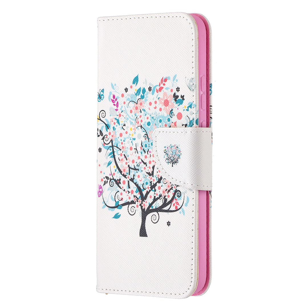 Pattern Printing Leather Wallet Protective Shell for Nokia 3.4