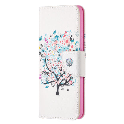 Pattern Printing Leather Wallet Protective Shell for Nokia 3.4