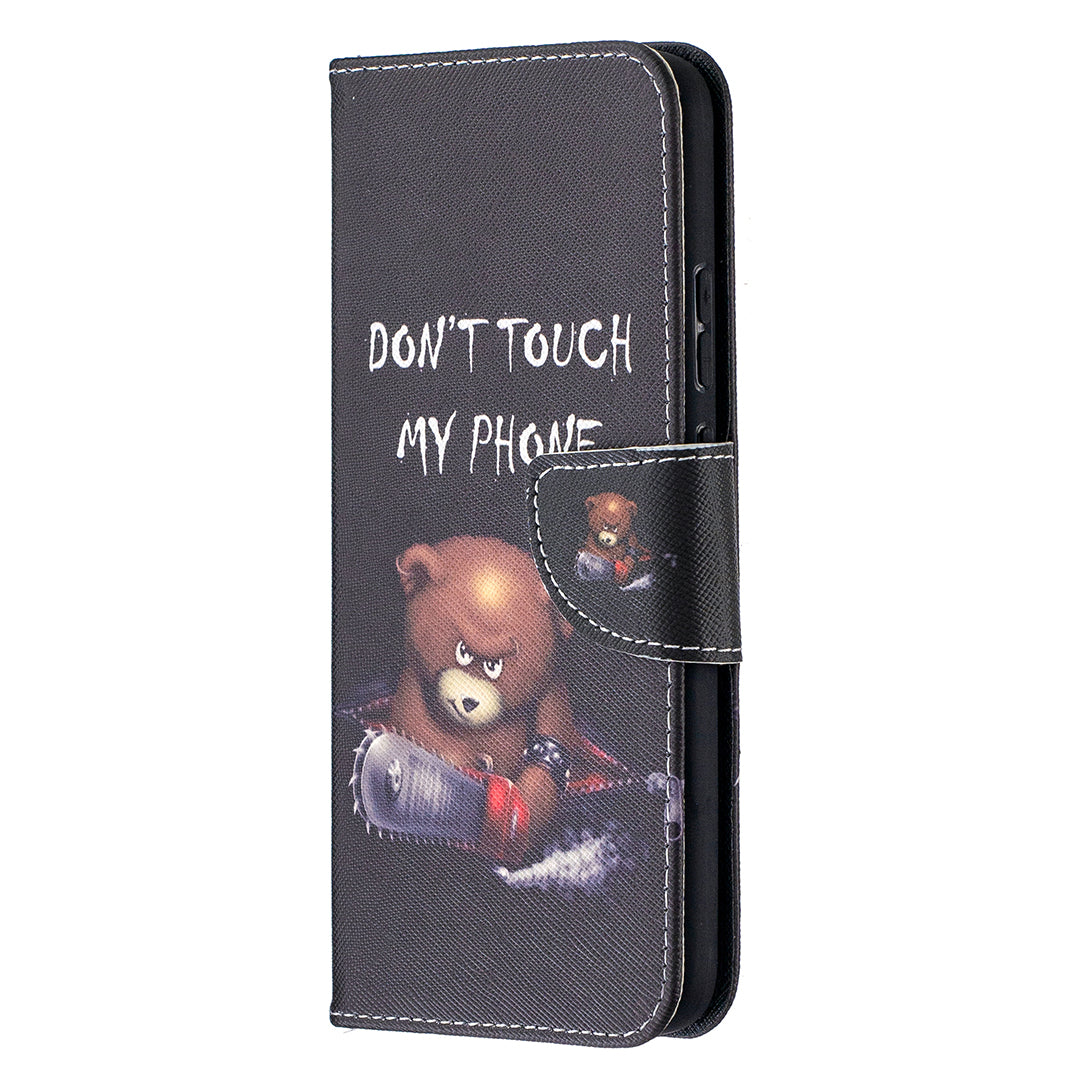 Pattern Printing Leather Wallet Protective Shell for Nokia 3.4