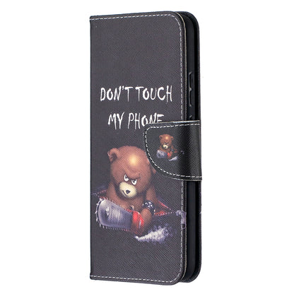 Pattern Printing Leather Wallet Protective Shell for Nokia 3.4