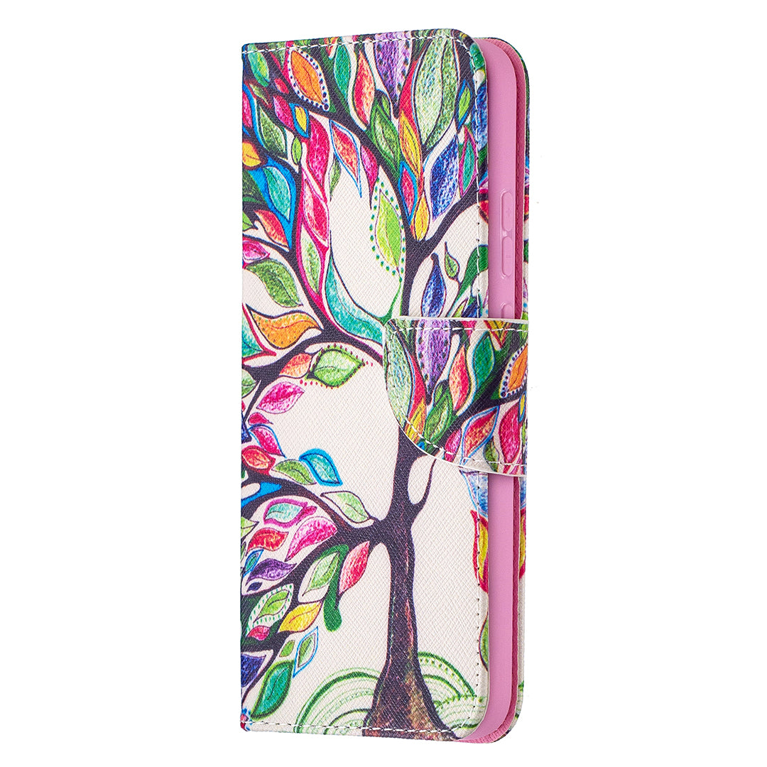 Pattern Printing Leather Wallet Protective Shell for Nokia 3.4