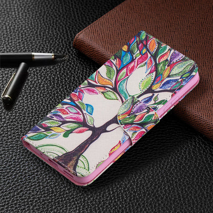 Pattern Printing Leather Wallet Protective Shell for Nokia 3.4