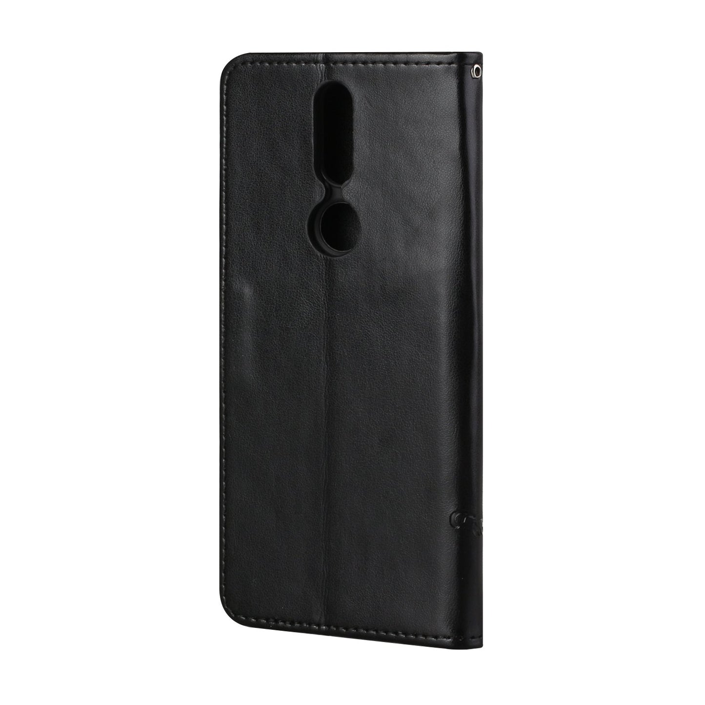 Imprint Butterfly Flower Wallet Leather Stand Cover Case for Nokia 2.4