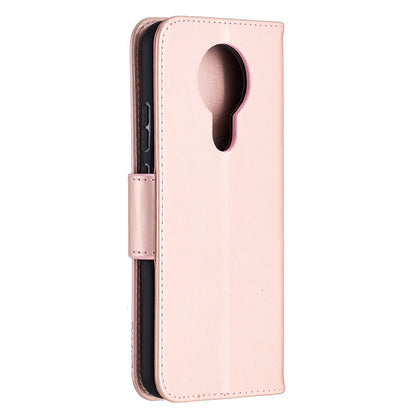Imprint Butterflies Pattern Wallet Stand Leather Cover for Nokia 3.4
