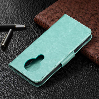 Imprint Butterflies Pattern Wallet Stand Leather Cover for Nokia 3.4