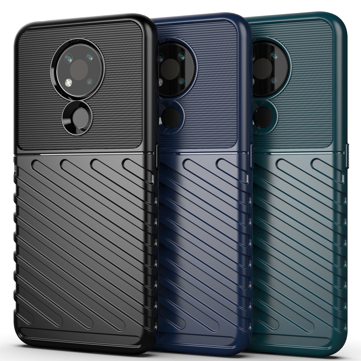 Thunder Series Twill Texture TPU Mobile Phone Case for Nokia 3.4