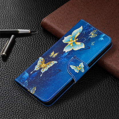 Pattern Printing Leather Wallet Phone Shell for Nokia 2.4
