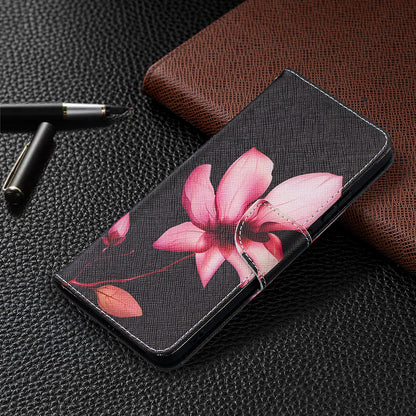 Pattern Printing Leather Wallet Phone Shell for Nokia 2.4