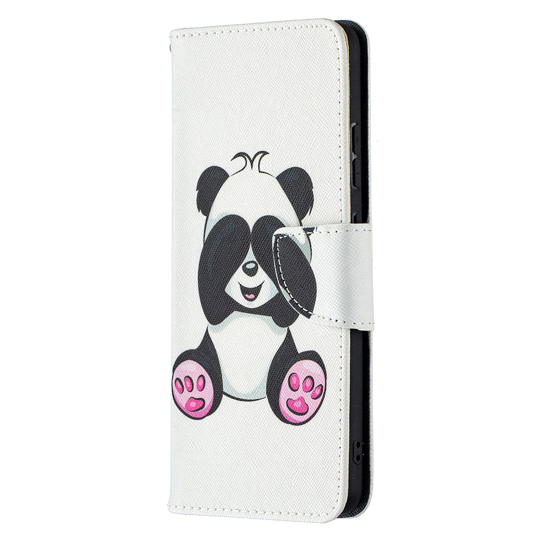 Pattern Printing Leather Wallet Phone Shell for Nokia 2.4