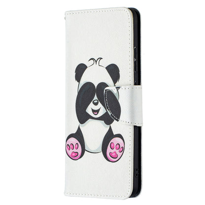 Pattern Printing Leather Wallet Phone Shell for Nokia 2.4