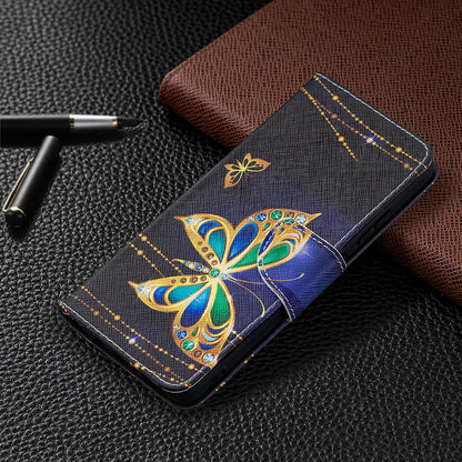 Pattern Printing Leather Wallet Phone Shell for Nokia 2.4