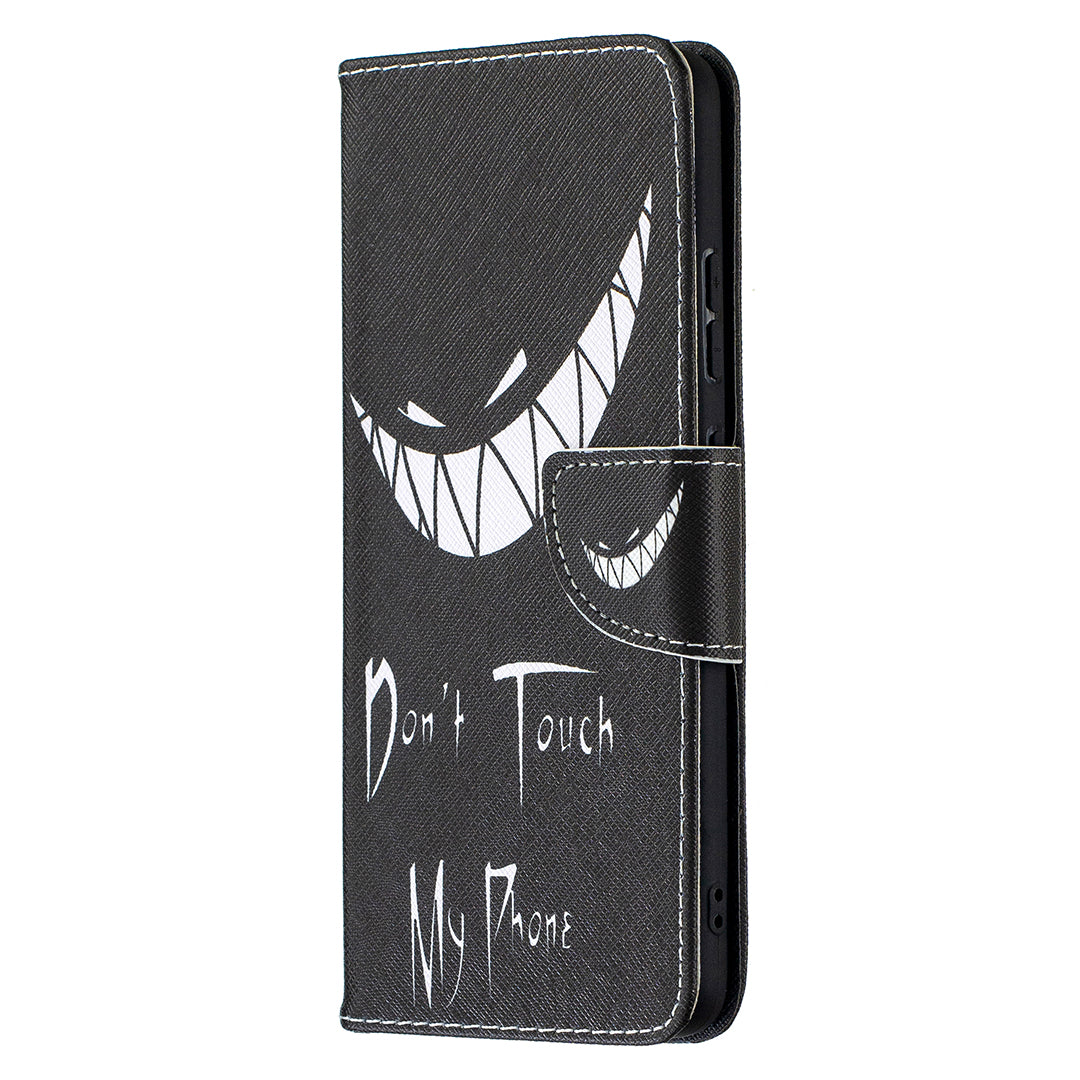 Pattern Printing Leather Wallet Stand Protective Shell for Nokia 2.4