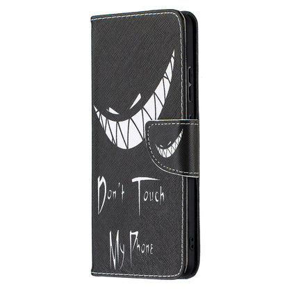 Pattern Printing Leather Wallet Stand Protective Shell for Nokia 2.4
