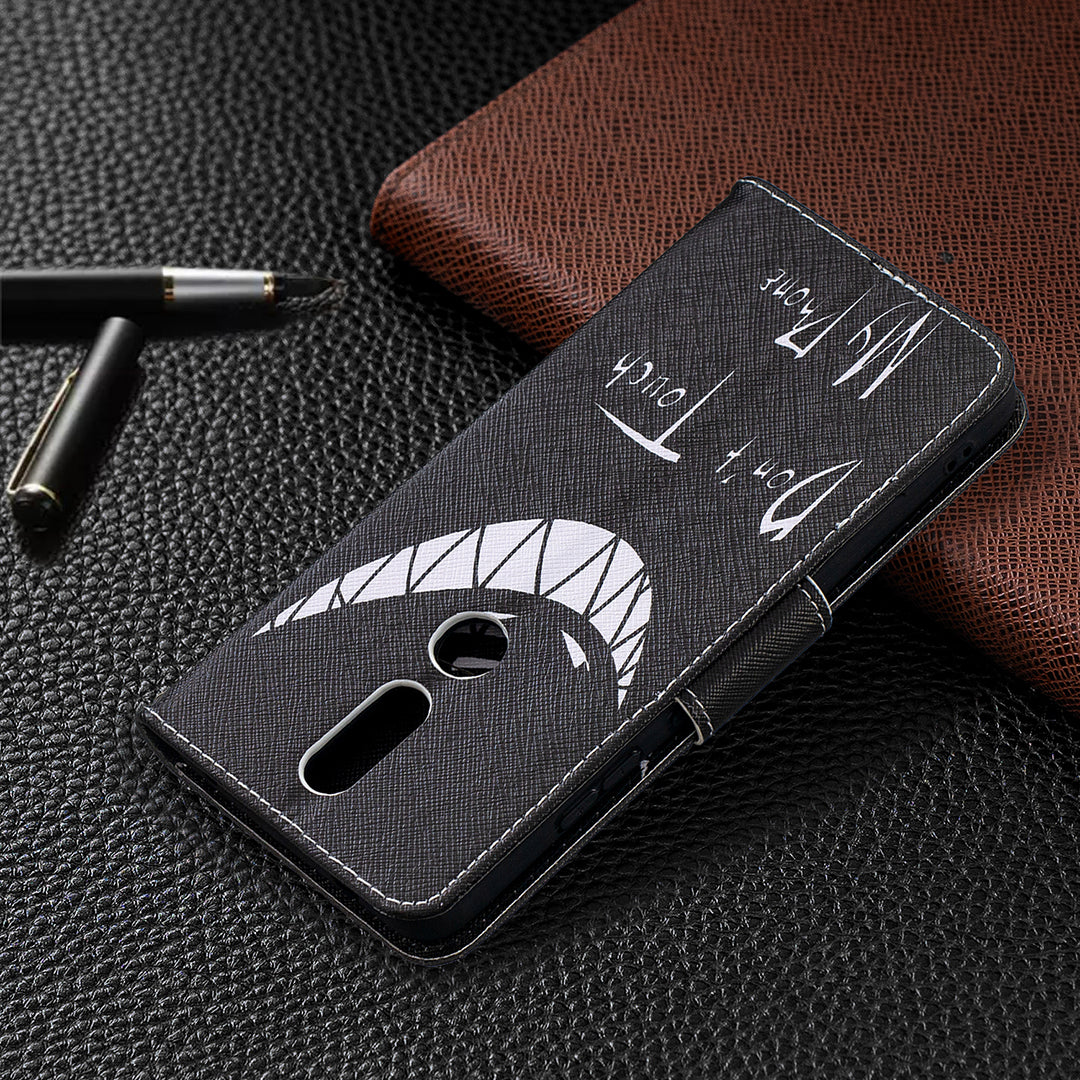 Pattern Printing Leather Wallet Stand Protective Shell for Nokia 2.4