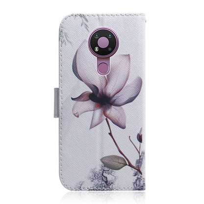 Pattern Printing PU Leather Wallet Stand Cover Case for Nokia 3.4