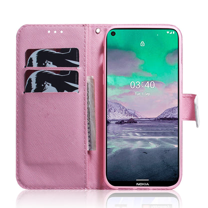 Pattern Printing PU Leather Wallet Stand Cover Case for Nokia 3.4