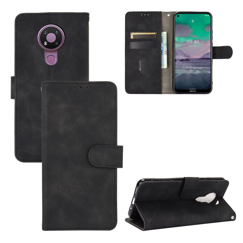 Delicate PU Leather Wallet Cell Phone Case for Nokia 3.4