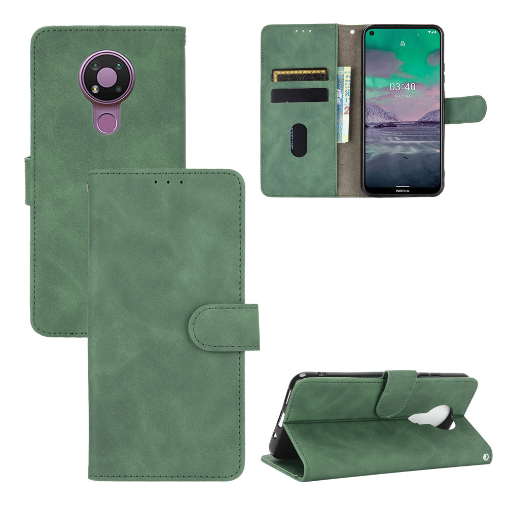 Delicate PU Leather Wallet Cell Phone Case for Nokia 3.4