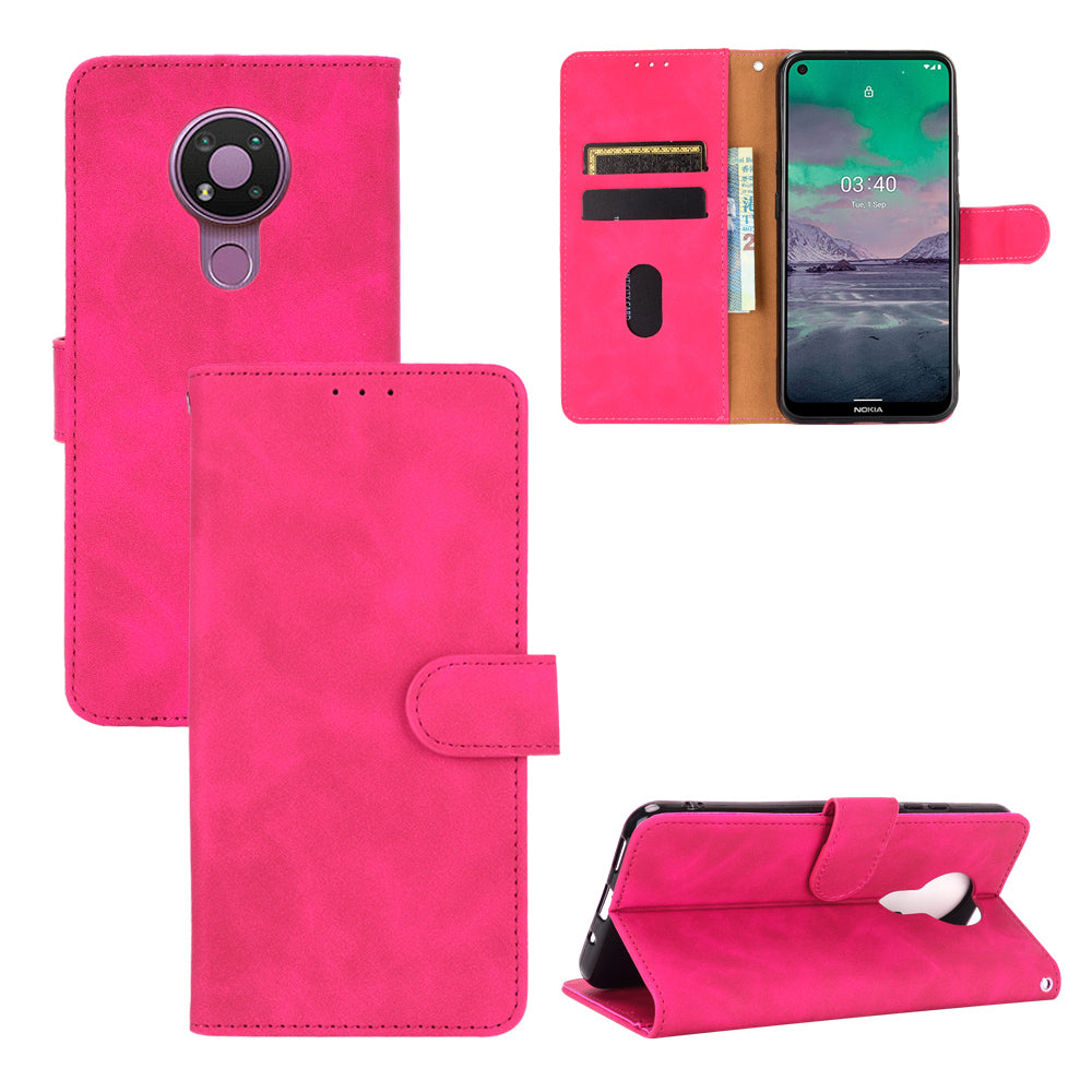Delicate PU Leather Wallet Cell Phone Case for Nokia 3.4