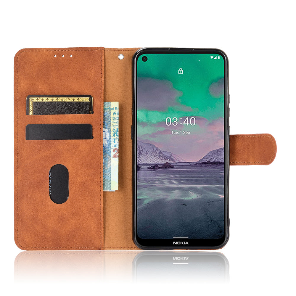 Delicate PU Leather Wallet Cell Phone Case for Nokia 3.4